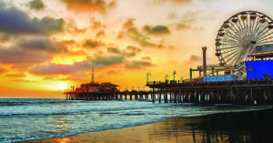 Twilight on Pier Santa Monica