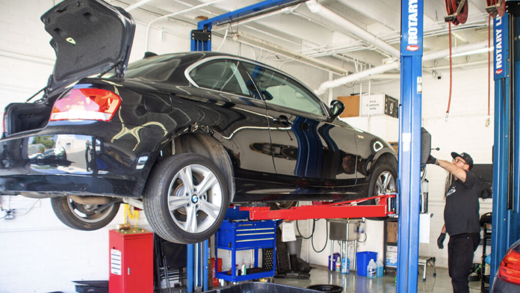 BMW suspension and four-wheel alignment service at The HAUS Auto independent specialist Culver City CA
