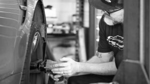 BMW brake fluid flush and brake system service at The HAUS Auto independent specialist Culver City CA
